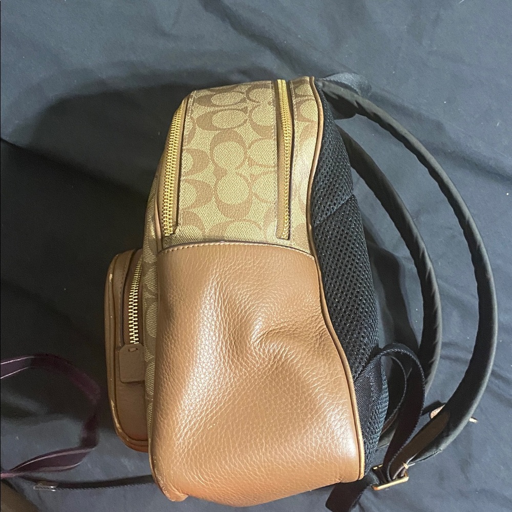 Coach Court Backpack In Signature Canvas NWT Coach - Picture 6 of 16